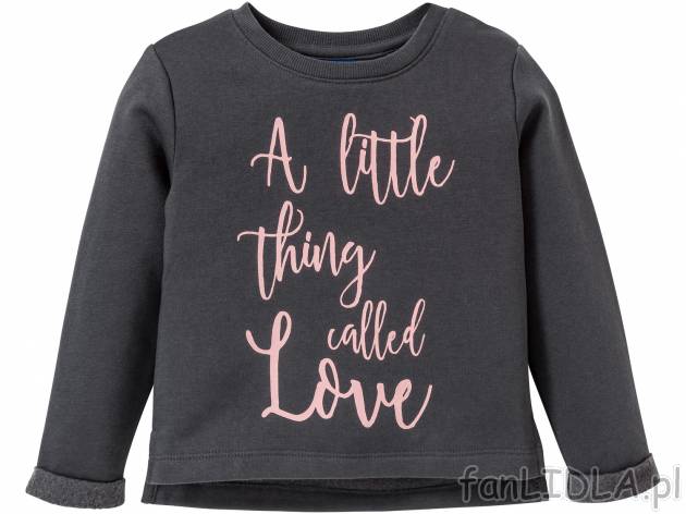Bluza dziewczęca Lupilu, cena 19,99 PLN 
- rozmiary: 98-116
- wysoka zawartość ...