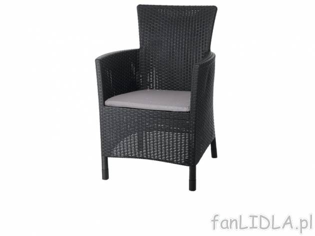 Fotel z technorattanu , cena 165,00 PLN za 1 szt. 
TECHNORATTAN - materiał imitujący ...