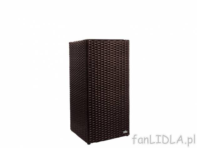 Donica z technorattanu 31x31x64 cm Florabest, cena 69,90 PLN za 1 szt. 
TECHNORATTAN ...