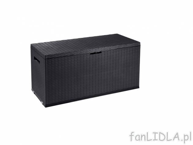 Skrzynia z technorattanu Florabest, cena 149,00 PLN za 1 szt. 
TECHNORATTAN - materiał ...