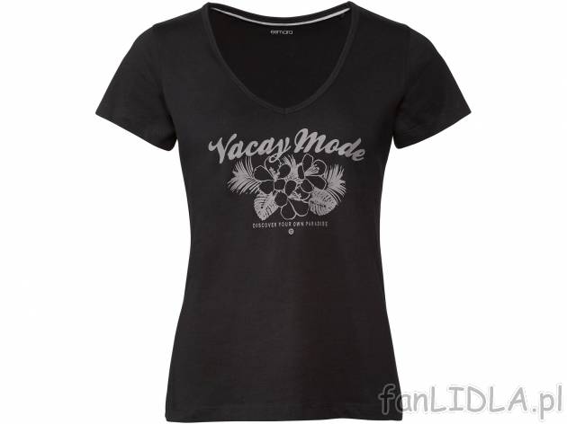 T-shirt damski Esmara, cena 12,99 PLN 
- rozmiary: S-XL
- 100% bawełny
Dostępne ...