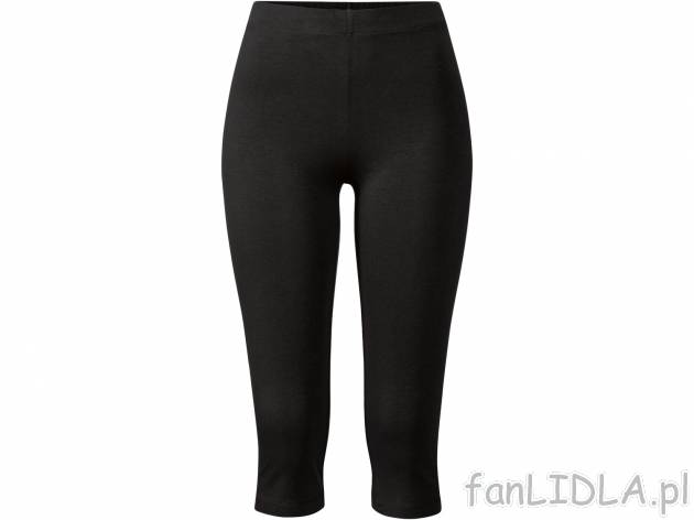 Legginsy damskie 3/4 Esmara, cena 12,99 PLN 
- rozmiary: XS-L
- 95% bawełny, 5% ...