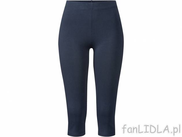 Legginsy damskie 3/4 Esmara, cena 12,99 PLN 
- rozmiary: S-L
- 95% bawełny, 5% ...