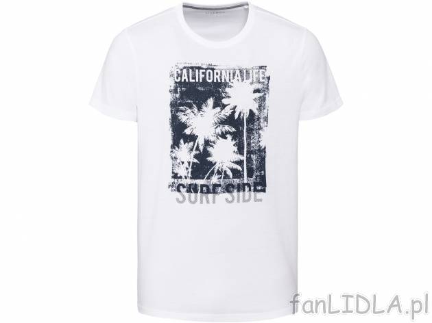 T-shirt męski Livergy, cena 12,99 PLN 
- rozmiary: M-XL
- 100% bawełny
Dostępne ...