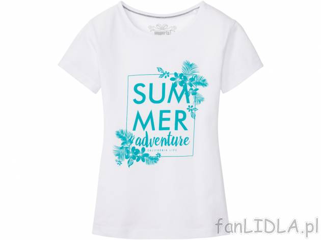 T-shirt dziewczęcy Pepperts, cena 9,99 PLN 
- rozmiary: 122-152
- 100% bawełny
Dostępne ...