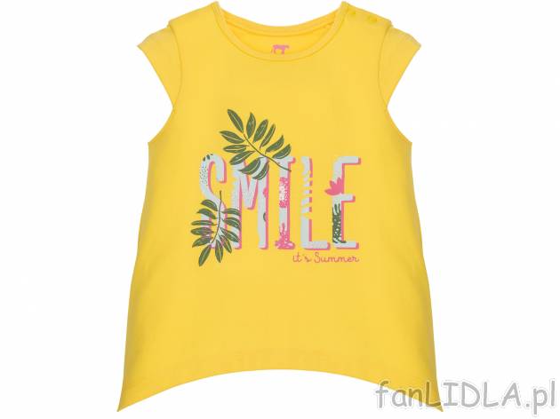 T-shirt dziewczęcy Lupilu, cena 7,99 PLN 
- 100% bawełny
- rozmiary: 86-116
Dostępne ...