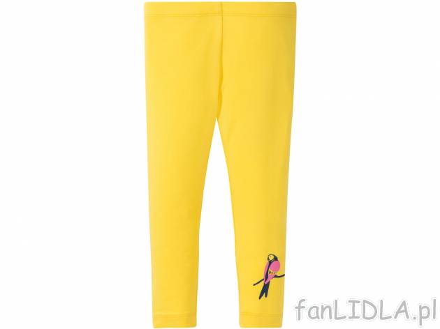 Legginsy dziewczęce Lupilu, cena 7,99 PLN 
- 95% bawełny, 5% elastanu
- rozmiary: ...