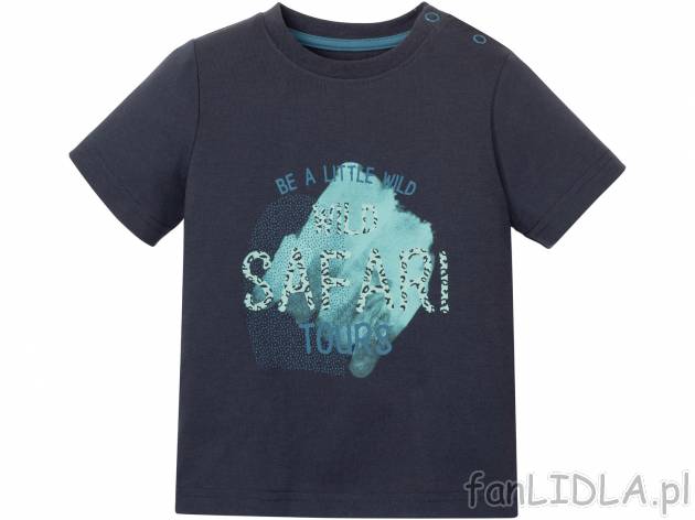 T-shirt chłopięcy Lupilu, cena 7,99 PLN 
- 100% bawełny
- rozmiary: 86-116
Dostępne ...