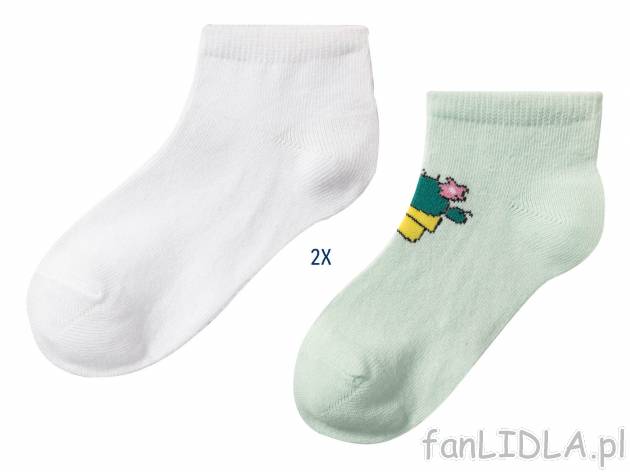 Stopki dziewczęce, 2 pary* Lupilu, cena 2,59 PLN 
3 zestawy do wyboru 
- wysoka ...