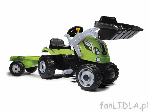 Traktor z przyczepą Farmer Max Smoby, cena 299,00 PLN 
- wygodne, regulowane siedzisko
- ...