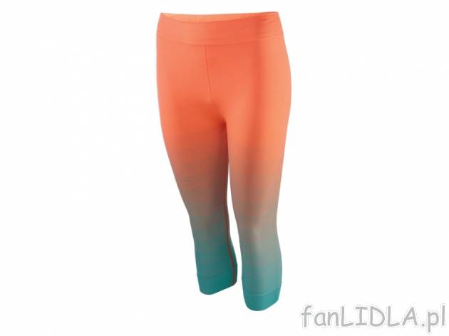 Funkcyjne legginsy 3/4 , cena 24,99 PLN za 1 para 
- 4 wzory 
- rozmiary: XS-L ...