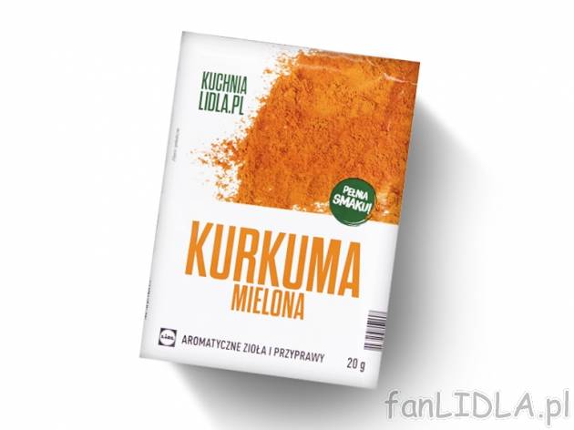 Kurkuma, mielona , cena 0,00 PLN za 20 g/1 opak., 100 g=4,45 PLN.