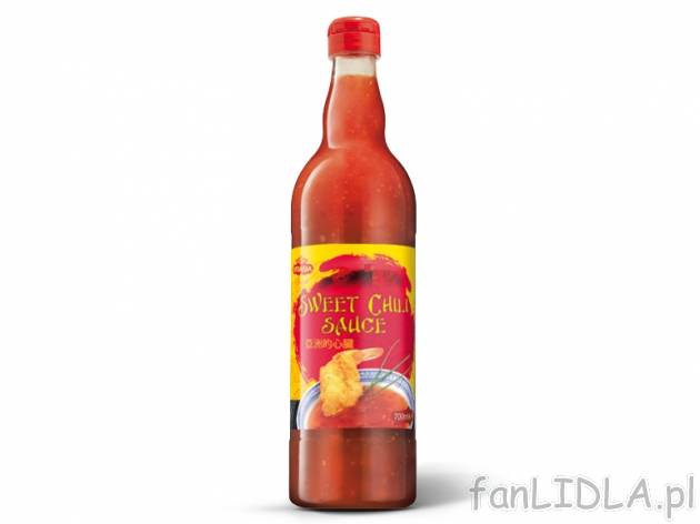 Słodki sos chili , cena 7,00 PLN za 700 ml/1 but., 1 l=11,41 PLN. 
Oferta ważna ...