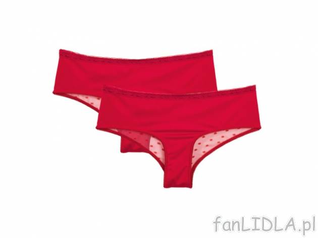 Majtki typu hipster, 2 pary Esmara, cena 19,99 PLN za 1 opak., 1 szt,= 10,00 (cena ...