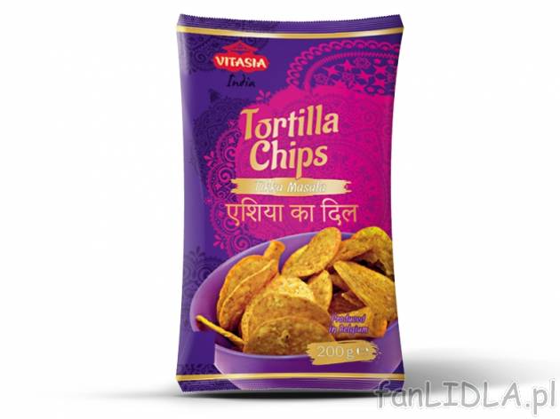 Chipsy azjatyckie tortilla , cena 3,00 PLN za 200 g/1 opak., 100 g=1,75 PLN. 
Oferta ...