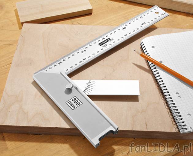 Kątownik aluminiowy cena 12,99PLN
- dwie skale odczytu: od kąta wew. i zew.
- ...