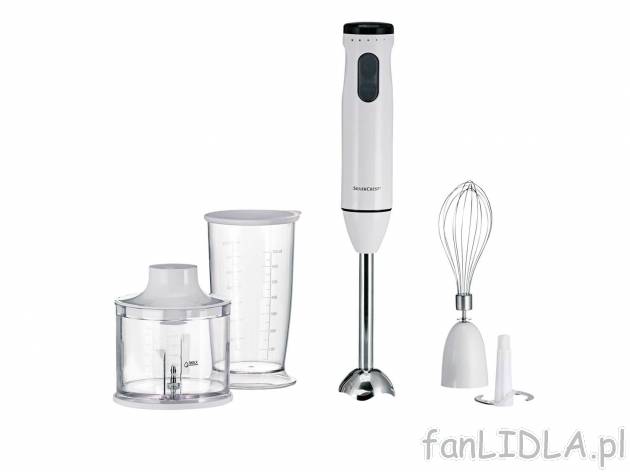 Blender ręczny 600 W z zestawem akcesoriów Silverscrest Kitchen Tools, cena 79,90 ...