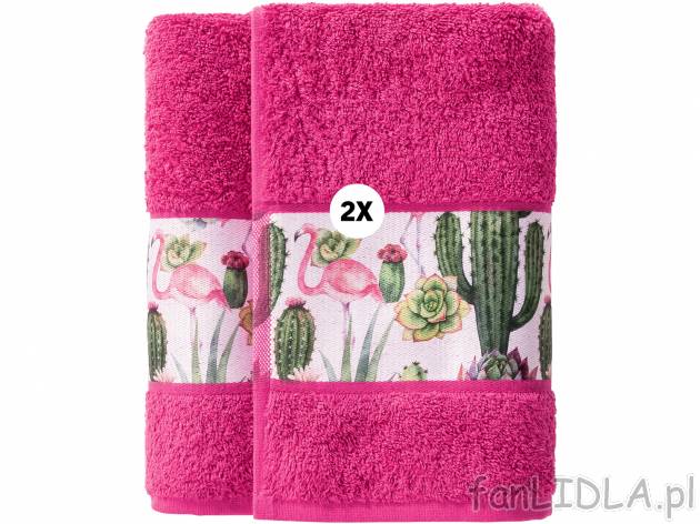 Ręczniki 50 x 100 cm, 2 szt.* Miomare, cena 13,99 PLN 
* Artykuł dostępny wyłącznie ...