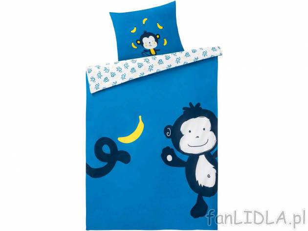 Pościel dziecięca Lupilu, cena 34,99 PLN 
poszewka na poduszkę: 40 x 60 cm, poszewka ...