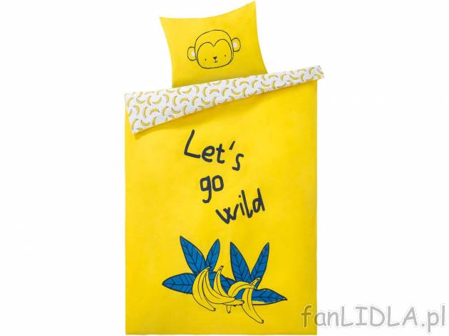 Pościel dziecięca Lupilu, cena 34,99 PLN 
poszewka na poduszkę: 40 x 60 cm, poszewka ...