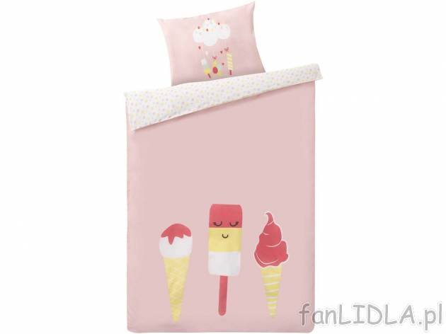 Pościel dziecięca Lupilu, cena 34,99 PLN 
poszewka na poduszkę: 40 x 60 cm, poszewka ...