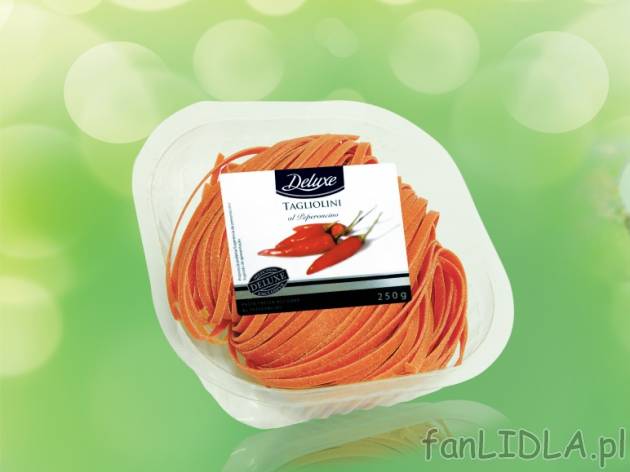 Tagliolini , cena 2,99 PLN za 250 g/ 1 opak., 100g=1,20 PLN. 
- Wąskie tasiemki ...