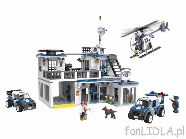 Zestaw klocków L Playtive, cena 89,90 PLN 
komisariat policji 
- 844 elementy
- ...