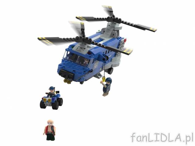 Zestaw klocków M Playtive, cena 49,99 PLN 
helikopter 
- 390 element&oacute;w
- ...
