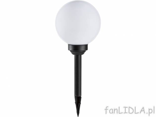 Lampa solarna LED Ø 20 cm Livarno, cena 24,99 PLN 
- funkcja automatycznego włączania ...