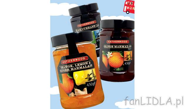 Angielska marmolada , cena 4,99 PLN za 450 g 
- Konfitura z czarnej porzeczki, ...