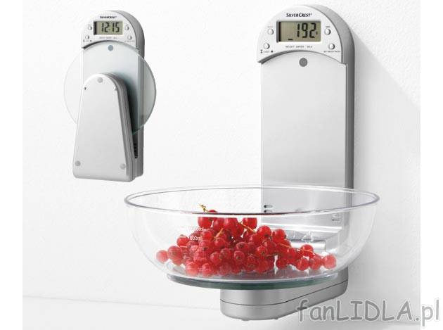 Cyfrowa waga kuchenna Silvercrest Kitchen Tools, cena 54,90 PLN za 1 szt. 
- czytelny ...