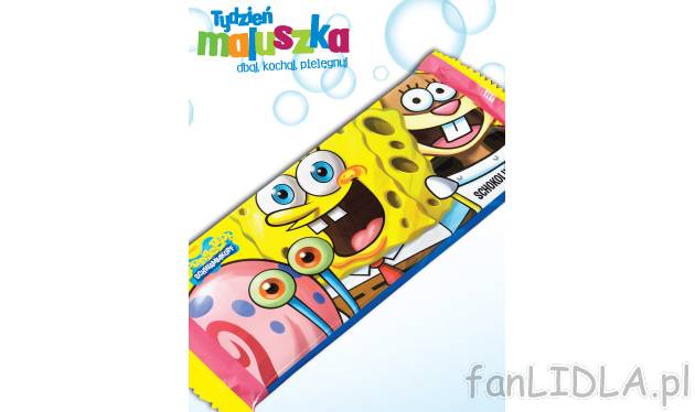 Czekolada Sponge Bob , cena 3,99 PLN za 1 opak. 
-  1 opak./ 110 g 
-  100 g = 3.63