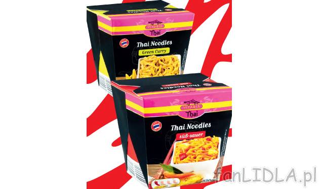 Danie do mikrofalówki - makaron tajski , cena 5,99 PLN za 330 g 
- 330 g/ 1 opak. ...