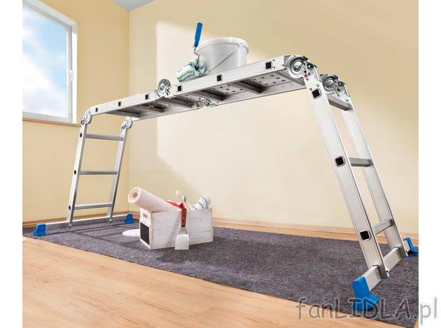 Drabina wielofunkcyjna Powerfix, cena 349,00 PLN za 1 szt. 
- 3 w 1: możliwość ...