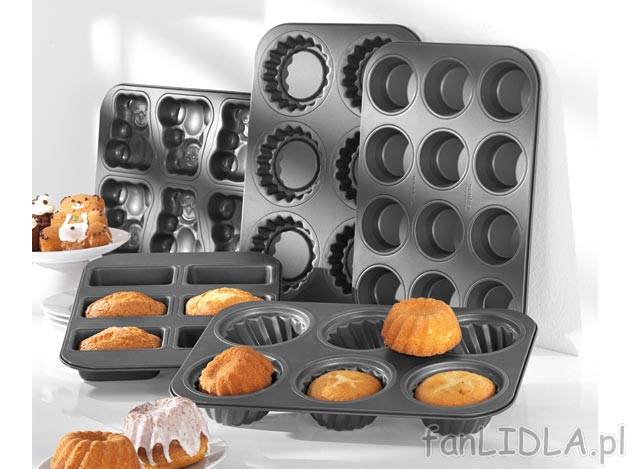Formy do pieczenia , cena 19,99 PLN za 1 szt. 
- na 6 lub 12 małych babeczek, ...
