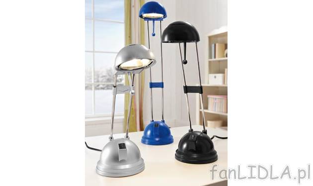 Halogenowa lampka na biurko Livarno, cena 27,99 PLN za 1 szt. 
- z ramieniem teleskopowym ...