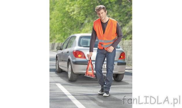 Kamizelka ostrzegawcza Powerfix, cena 7,99 PLN za 1 szt. 
- zapewnia większe bezpieczeństwo ...