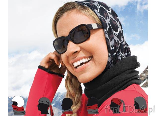Kominiarka pod kask, komin z polaru lub kołnierz Crivit Sports, cena 12,99 PLN ...