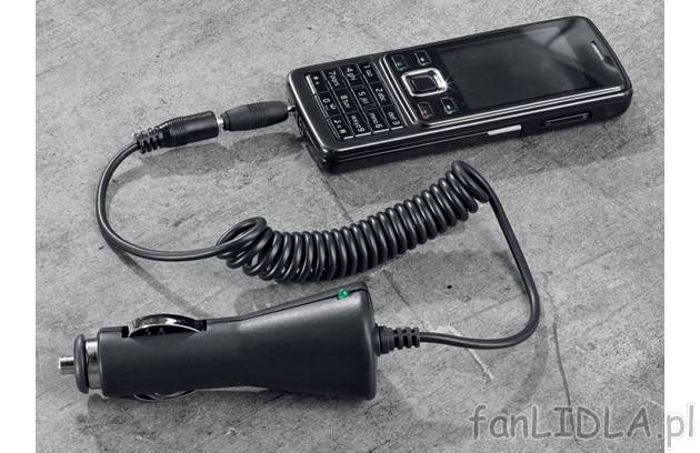 Ładowarka samochodowa Silvercrest, cena 19,99 PLN za 1 opak. 
- do telefonów ...