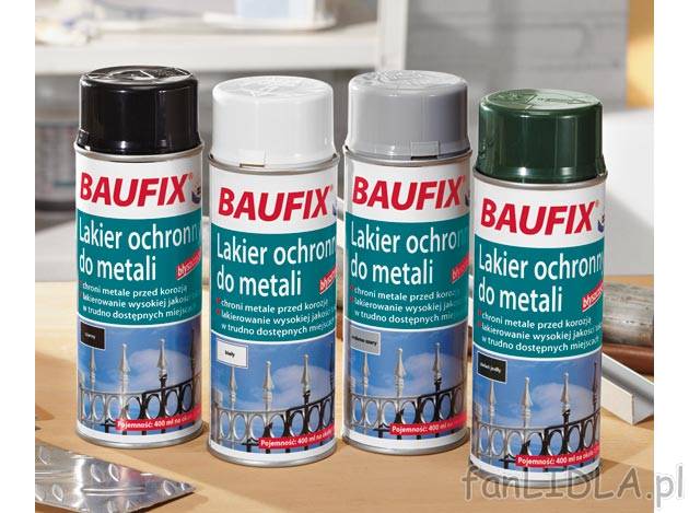Lakier ochronny do metali , cena 11,99 PLN za 400 ml 
- chroni metale przed korozją, ...