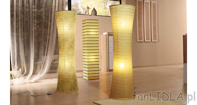 Lampa z papierowym kloszem Livarno Lux, cena 59,90 PLN za 1 szt. 
- 2-żarówkowa ...