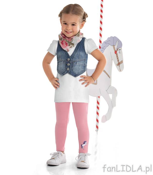 Legginsy dziewczęce Lupilu, cena 19,99 PLN za para 
- wyjątkowo miękkie, 
- ...