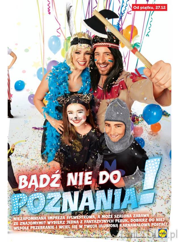 Kostium na bal przebierańców dostępny w Lidlu od piątki, 27 grudnia. Przebrania ...