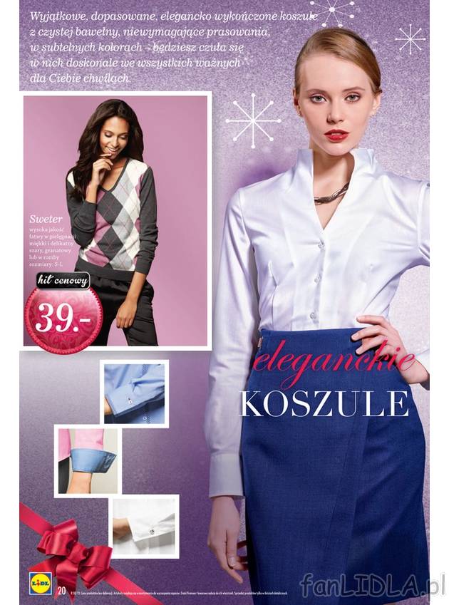 Eleganckie koszule w Lidlu. Idealne do pracy oraz oficjalne spotkanie. Różne kolory, ...