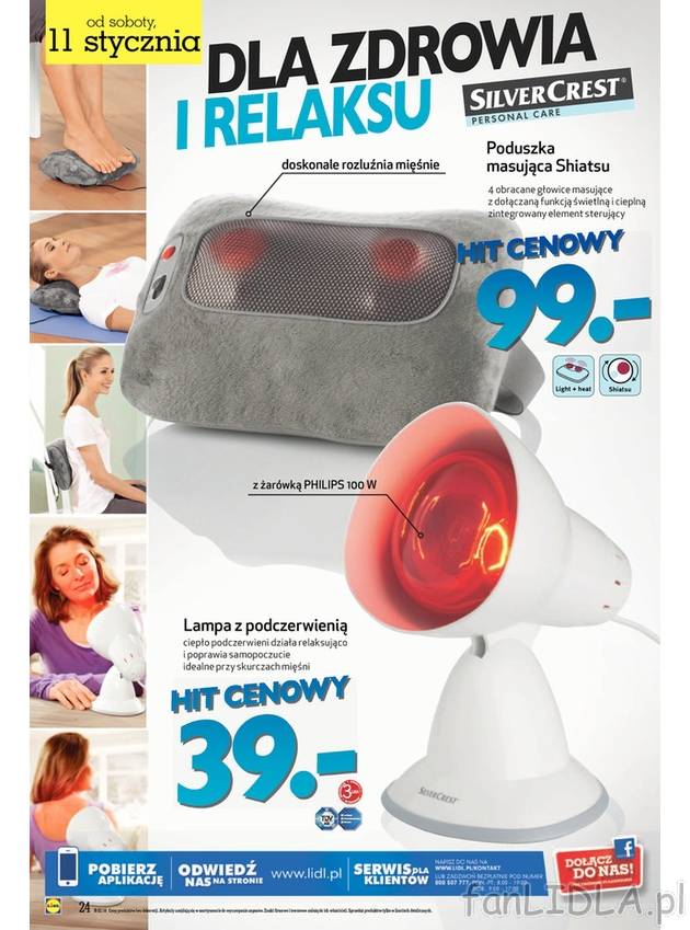 Poduszka masująca Shiatsu świetnie rozluźnia różne partie mięśni. Do kupienia ...