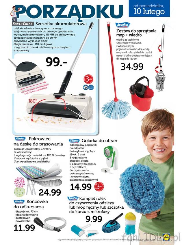 Szczotka akumulatorowa, zestaw do sprzątania mop+ wiadro, pokrowiec na deskę do ...