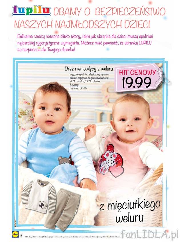 Hity cenowe! Dres niemowlęcy z weluru, wygodne spodnie z elastycznym pasem, bluza ...