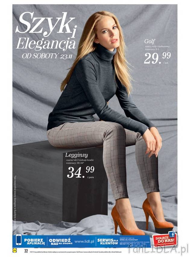 W promocyjnej ofercie Lidla, od 23 listopada golf damski. Elegancki z przyjemnego ...