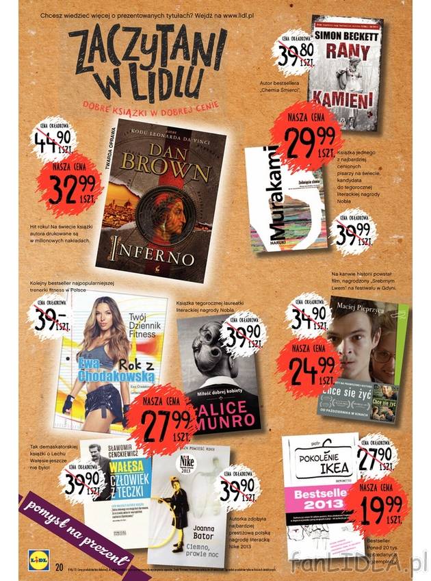 Pomysł na prezent - dobra książka. W Lidlu promocja na publikacje Dana Browna, ...