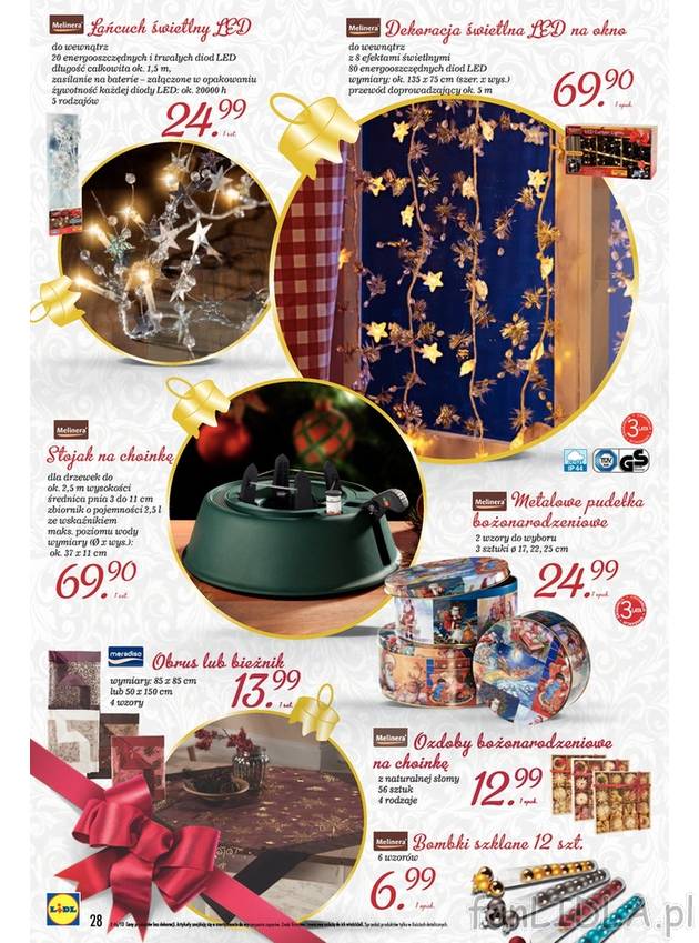 Piękna choinka z Lidlem. W ofercie dekoracja świetlna LED na okna. Oświetlenie ...